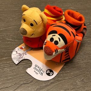 Winnie the Pooh and Tiger toddler slippers